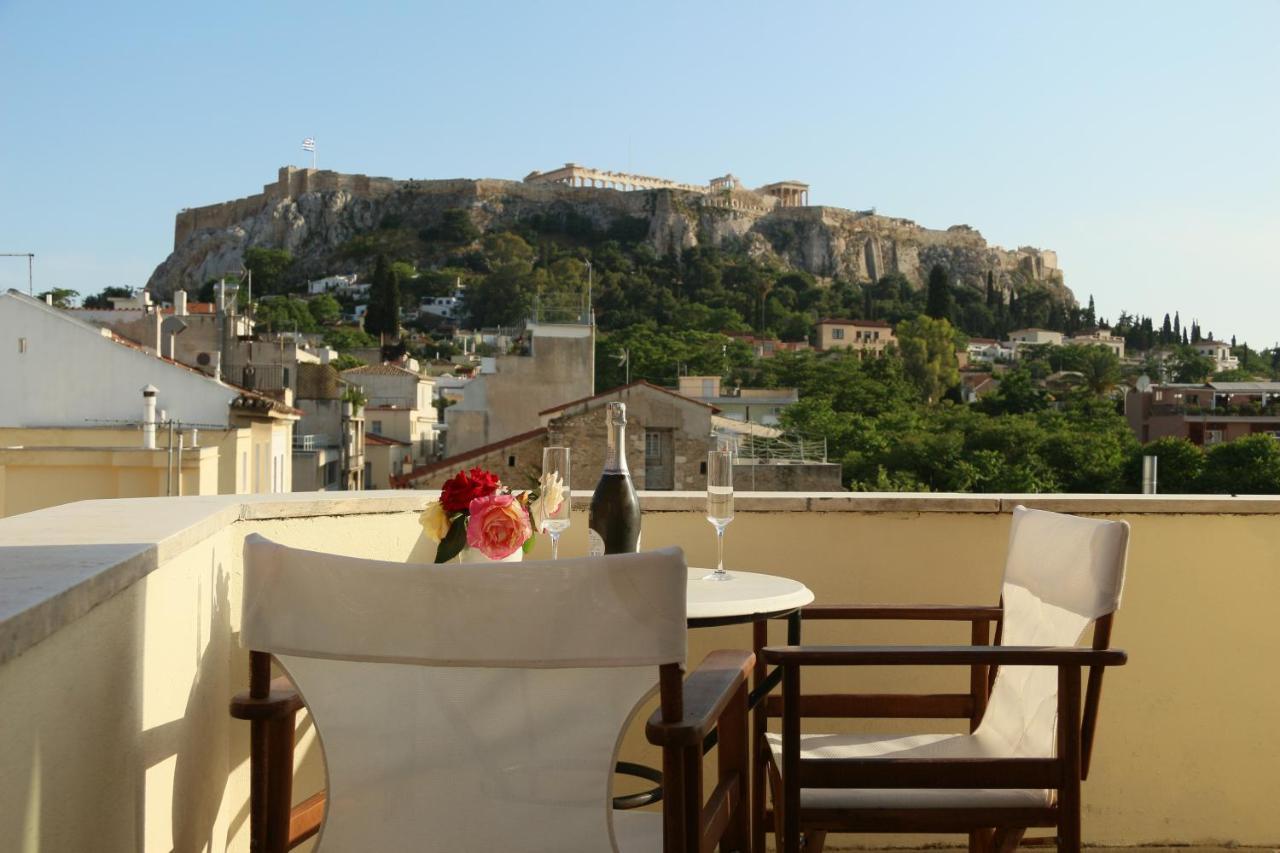 Ferienwohnung Prestige Penthouse - Breathtaking Parthenon Views In Plaka Athen Exterior foto