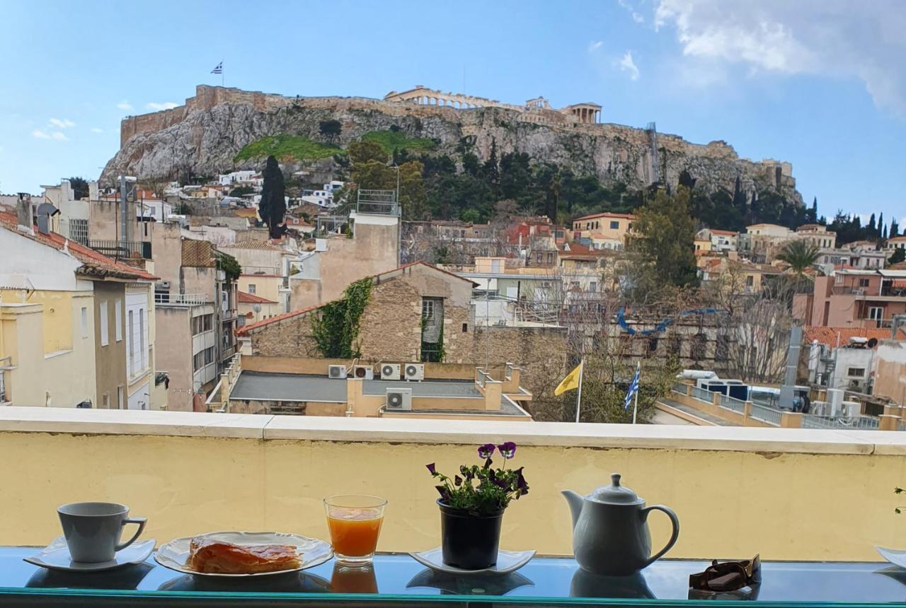 Ferienwohnung Prestige Penthouse - Breathtaking Parthenon Views In Plaka Athen Exterior foto