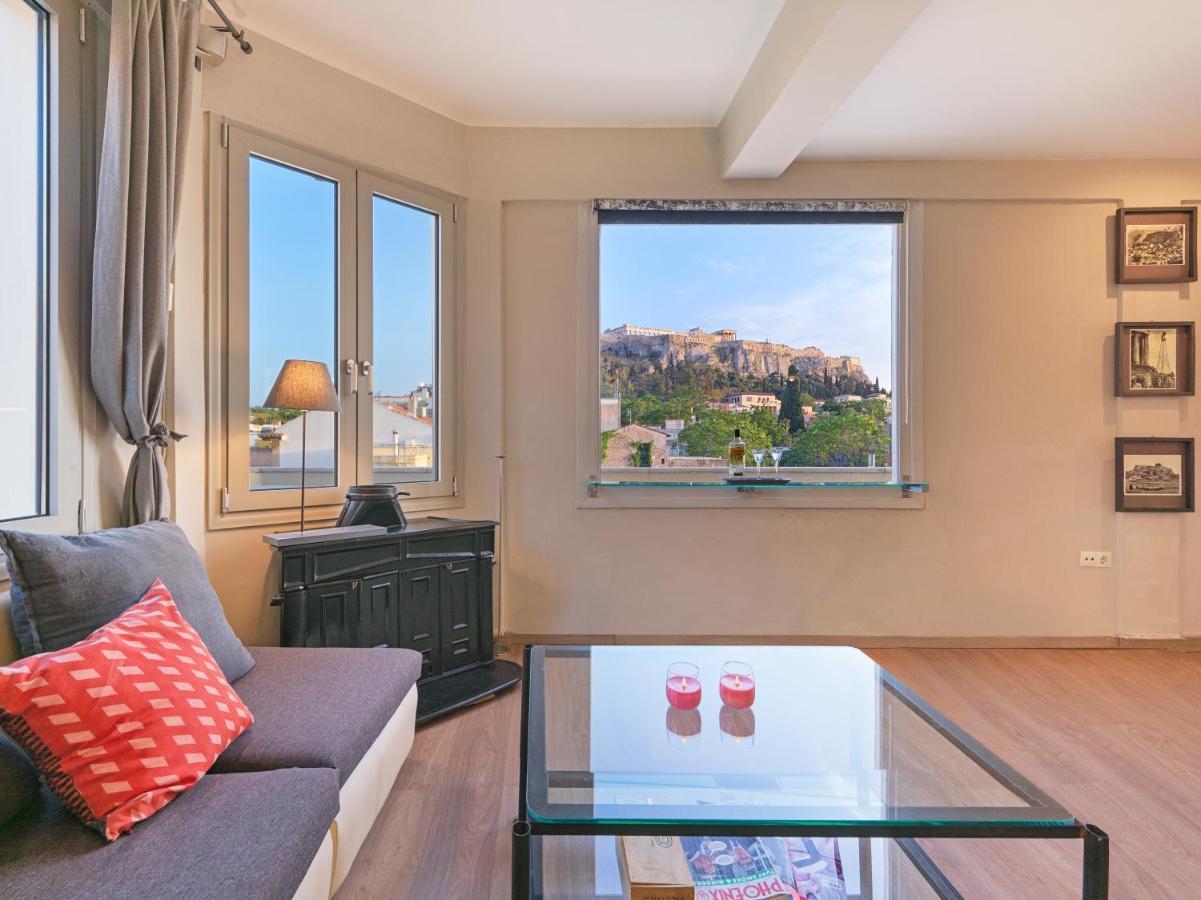 Ferienwohnung Prestige Penthouse - Breathtaking Parthenon Views In Plaka Athen Exterior foto