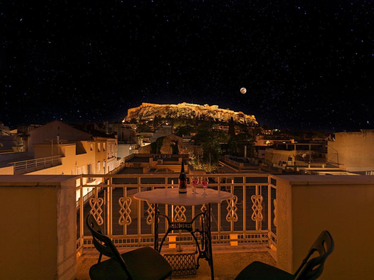 Ferienwohnung Prestige Penthouse - Breathtaking Parthenon Views In Plaka Athen Exterior foto
