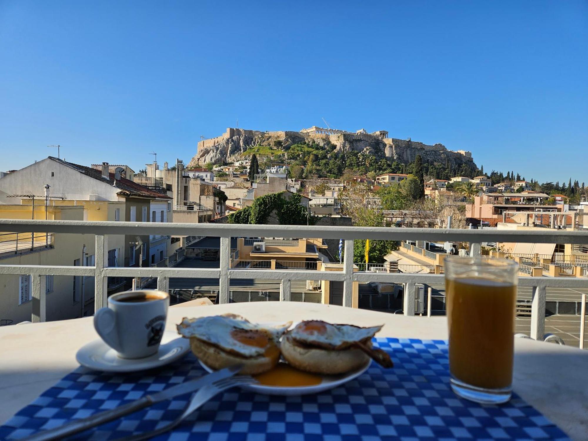 Ferienwohnung Prestige Penthouse - Breathtaking Parthenon Views In Plaka Athen Exterior foto