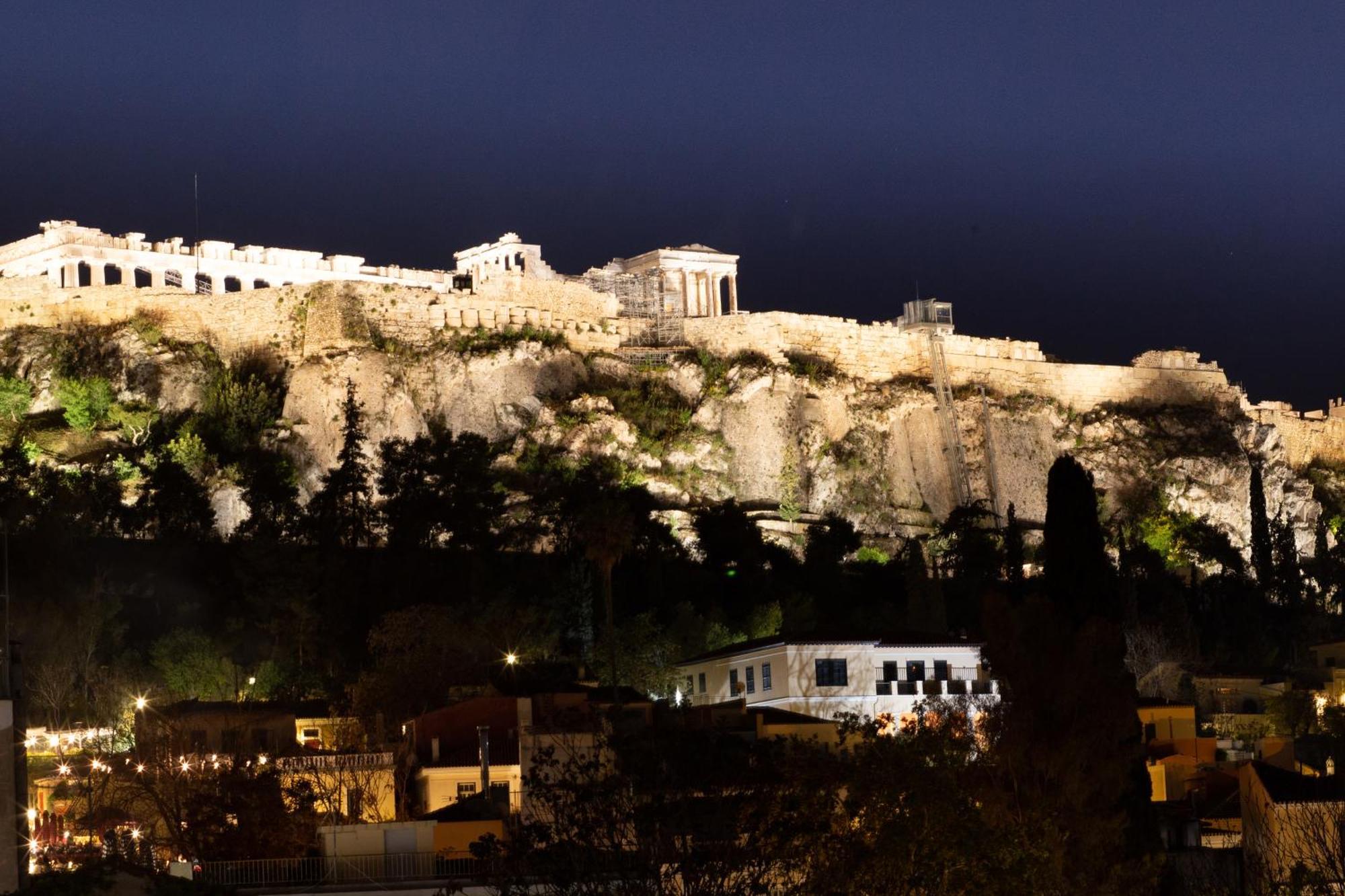 Ferienwohnung Prestige Penthouse - Breathtaking Parthenon Views In Plaka Athen Exterior foto