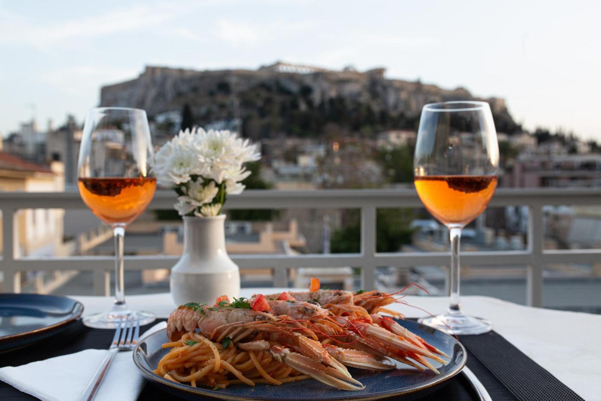 Ferienwohnung Prestige Penthouse - Breathtaking Parthenon Views In Plaka Athen Exterior foto
